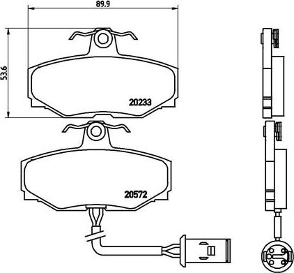 Brembo P 36 006 - Bremžu uzliku kompl., Disku bremzes www.autospares.lv