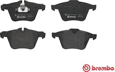 Brembo P 36 019 - Bremžu uzliku kompl., Disku bremzes www.autospares.lv