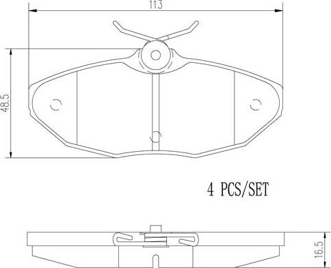 Brembo P36015N - Тормозные колодки, дисковые, комплект www.autospares.lv