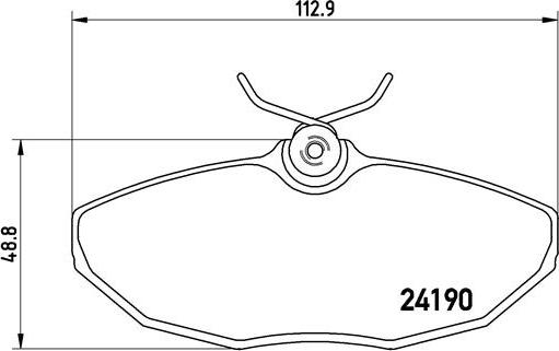 Brembo P 36 015 - Тормозные колодки, дисковые, комплект www.autospares.lv