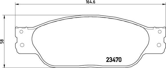 Brembo P 36 016 - Bremžu uzliku kompl., Disku bremzes www.autospares.lv