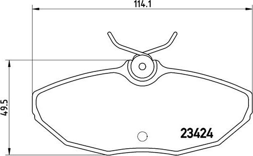 Brembo P 36 013 - Тормозные колодки, дисковые, комплект www.autospares.lv