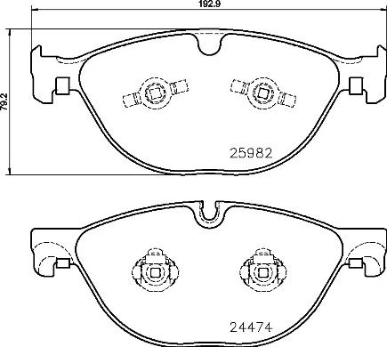 Brembo P 36 029 - Bremžu uzliku kompl., Disku bremzes www.autospares.lv