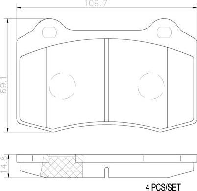 Brembo P36020N - Bremžu uzliku kompl., Disku bremzes autospares.lv