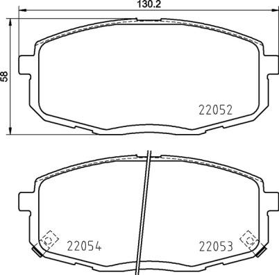 Brembo P 30 099 - Тормозные колодки, дисковые, комплект www.autospares.lv