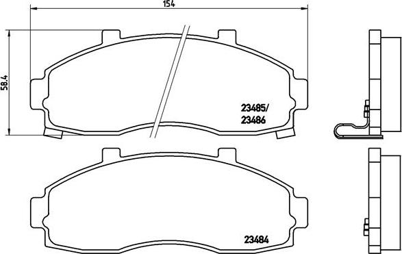 Brembo P 30 044 - Bremžu uzliku kompl., Disku bremzes www.autospares.lv