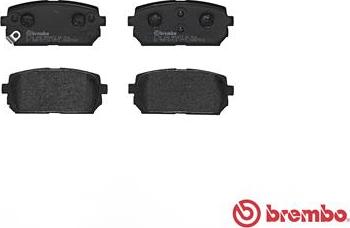 Brembo P 30 040 - Bremžu uzliku kompl., Disku bremzes www.autospares.lv