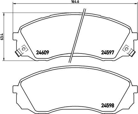 Brembo P 30 041 - Bremžu uzliku kompl., Disku bremzes www.autospares.lv