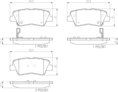 Brembo P30047N - Bremžu uzliku kompl., Disku bremzes www.autospares.lv