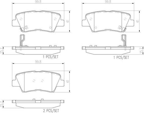 Brembo P30054N - Bremžu uzliku kompl., Disku bremzes www.autospares.lv