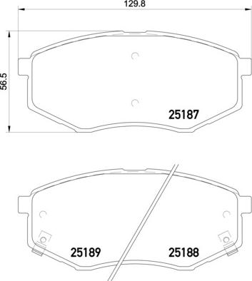 Brembo P 30 055 - Тормозные колодки, дисковые, комплект www.autospares.lv