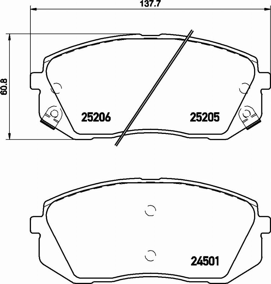 Brembo P 30 056E - Bremžu uzliku kompl., Disku bremzes www.autospares.lv