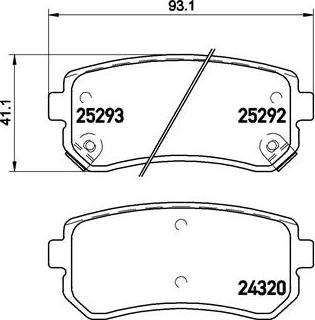 Brembo P 30 051 - Bremžu uzliku kompl., Disku bremzes autospares.lv