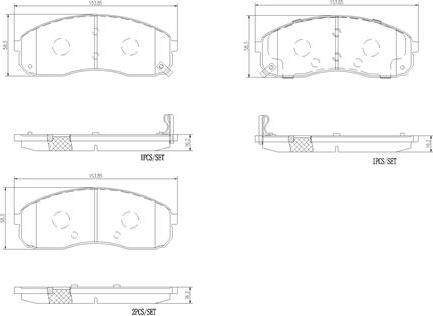 Brembo P30058N - Bremžu uzliku kompl., Disku bremzes www.autospares.lv