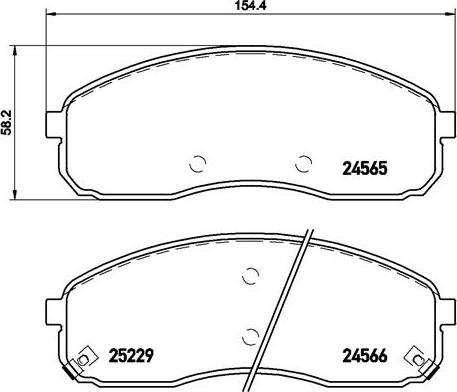 Brembo P 30 058 - Bremžu uzliku kompl., Disku bremzes www.autospares.lv