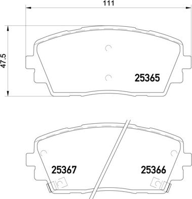 Brembo P 30 053 - Тормозные колодки, дисковые, комплект www.autospares.lv