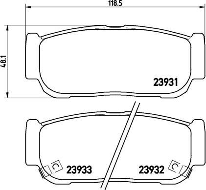 Brembo P 30 057 - Bremžu uzliku kompl., Disku bremzes www.autospares.lv