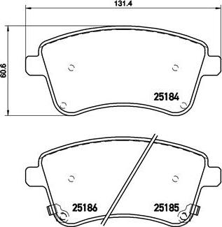 Brembo P 30 064 - Bremžu uzliku kompl., Disku bremzes www.autospares.lv