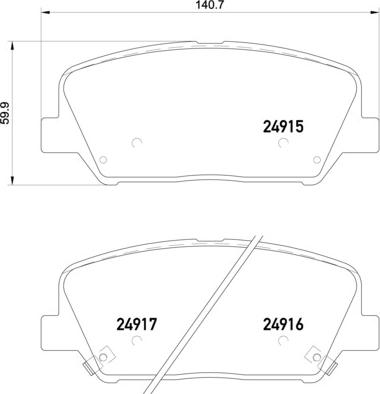 Brembo P 30 065X - Bremžu uzliku kompl., Disku bremzes www.autospares.lv