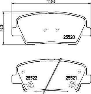 Brembo P 30 063 - Bremžu uzliku kompl., Disku bremzes www.autospares.lv