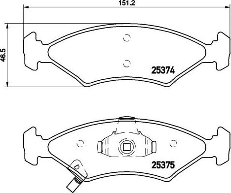 Brembo P 30 062 - Bremžu uzliku kompl., Disku bremzes www.autospares.lv