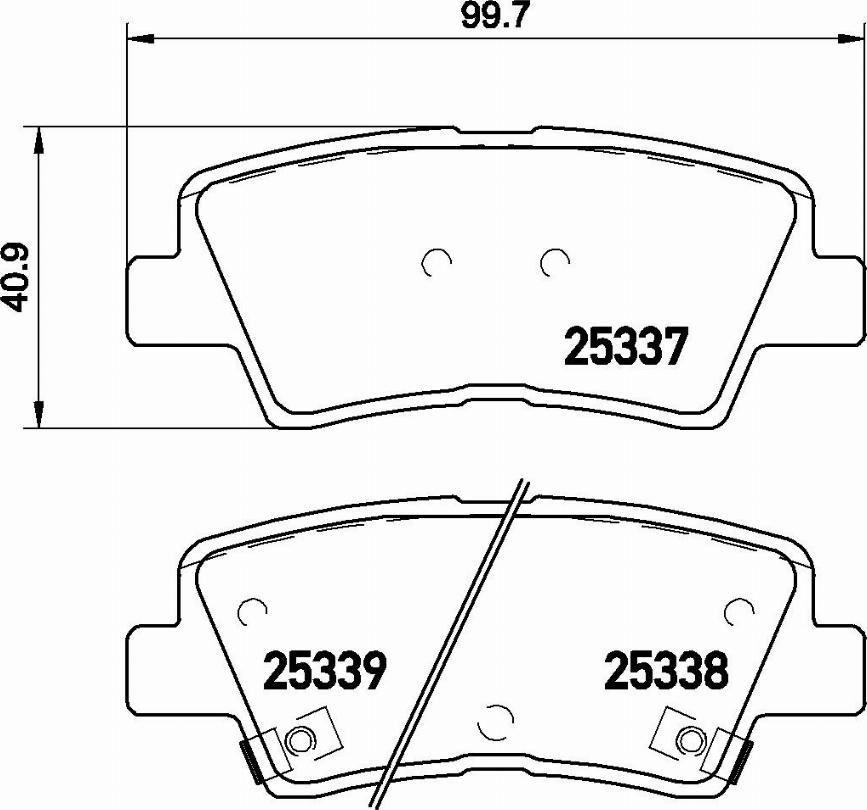 Brembo P 30 067E - Brake Pad Set, disc brake www.autospares.lv