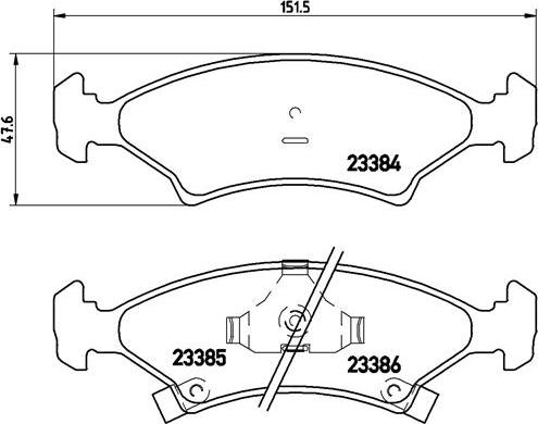 Brembo P 30 009 - Тормозные колодки, дисковые, комплект www.autospares.lv