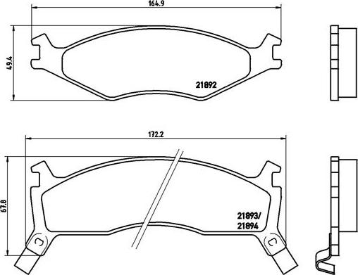 Brembo P 30 006 - Тормозные колодки, дисковые, комплект www.autospares.lv