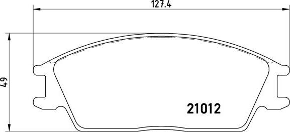 Brembo P 30 001 - Bremžu uzliku kompl., Disku bremzes www.autospares.lv