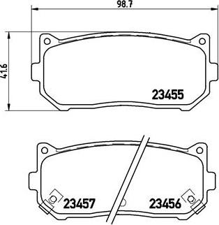 Brembo P 30 008 - Bremžu uzliku kompl., Disku bremzes www.autospares.lv