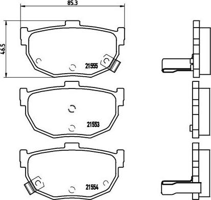 Brembo P 30 003 - Тормозные колодки, дисковые, комплект www.autospares.lv