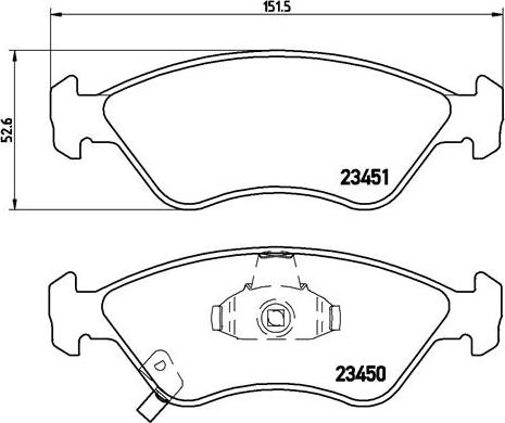 Brembo P 30 007 - Тормозные колодки, дисковые, комплект www.autospares.lv