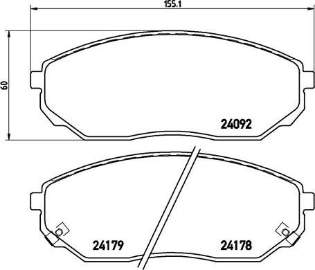 Brembo P 30 019 - Bremžu uzliku kompl., Disku bremzes autospares.lv