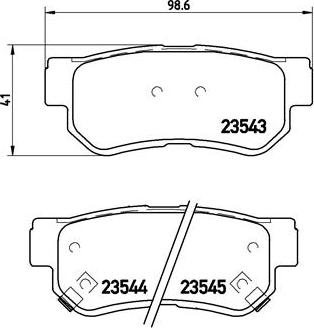 Brembo P 30 014 - Brake Pad Set, disc brake www.autospares.lv