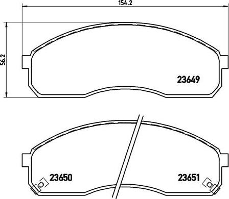 Brembo P 30 012 - Bremžu uzliku kompl., Disku bremzes www.autospares.lv