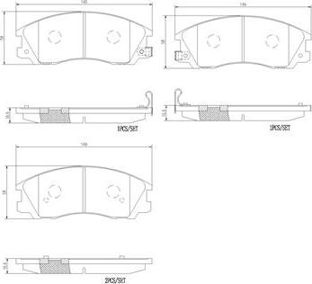 Brembo P30017N - Bremžu uzliku kompl., Disku bremzes autospares.lv