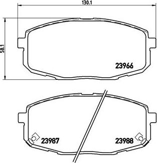 Brembo P 30 034 - Тормозные колодки, дисковые, комплект www.autospares.lv