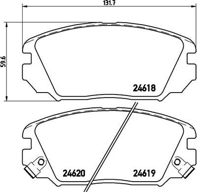 Brembo P 30 031 - Bremžu uzliku kompl., Disku bremzes www.autospares.lv