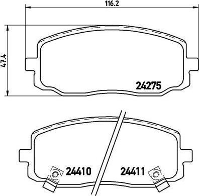 Brembo P 30 032 - Тормозные колодки, дисковые, комплект www.autospares.lv