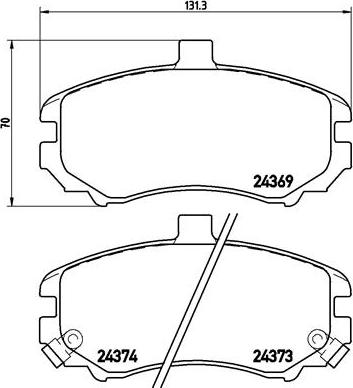 Brembo P30029N - Bremžu uzliku kompl., Disku bremzes www.autospares.lv