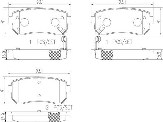 Brembo P30025N - Bremžu uzliku kompl., Disku bremzes autospares.lv