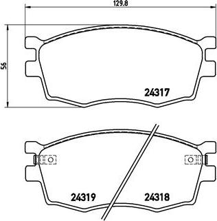 Brembo P 30 026 - Тормозные колодки, дисковые, комплект www.autospares.lv