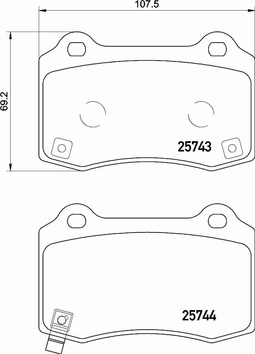 Brembo P 30 074E - Bremžu uzliku kompl., Disku bremzes www.autospares.lv