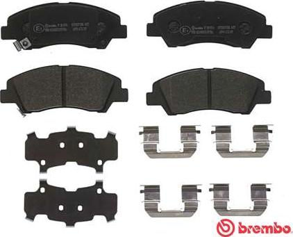 Brembo P 30 076 - Bremžu uzliku kompl., Disku bremzes www.autospares.lv