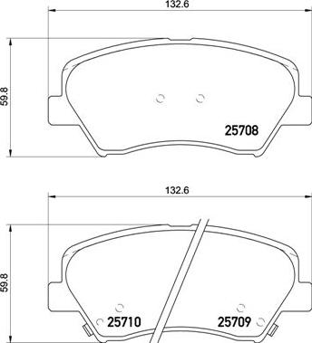 Brembo P 30 073 - Bremžu uzliku kompl., Disku bremzes autospares.lv