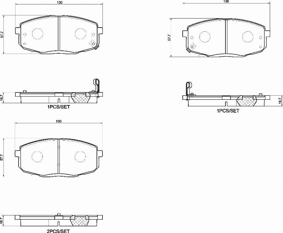 Brembo P30156N - Bremžu uzliku kompl., Disku bremzes www.autospares.lv