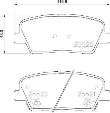 Brembo P 30 104 - Bremžu uzliku kompl., Disku bremzes www.autospares.lv