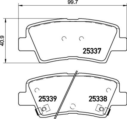 Brembo P 30 106 - Brake Pad Set, disc brake www.autospares.lv