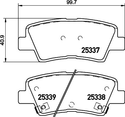 Brembo P 30 101 - Bremžu uzliku kompl., Disku bremzes autospares.lv