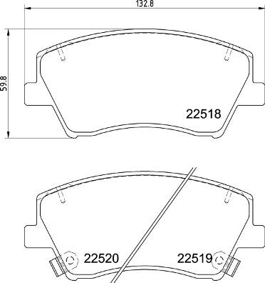 Brembo P 30 107 - Bremžu uzliku kompl., Disku bremzes autospares.lv